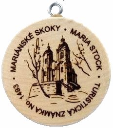 Turistická známka č.1493 Mariánské Skoky - Maria Stock