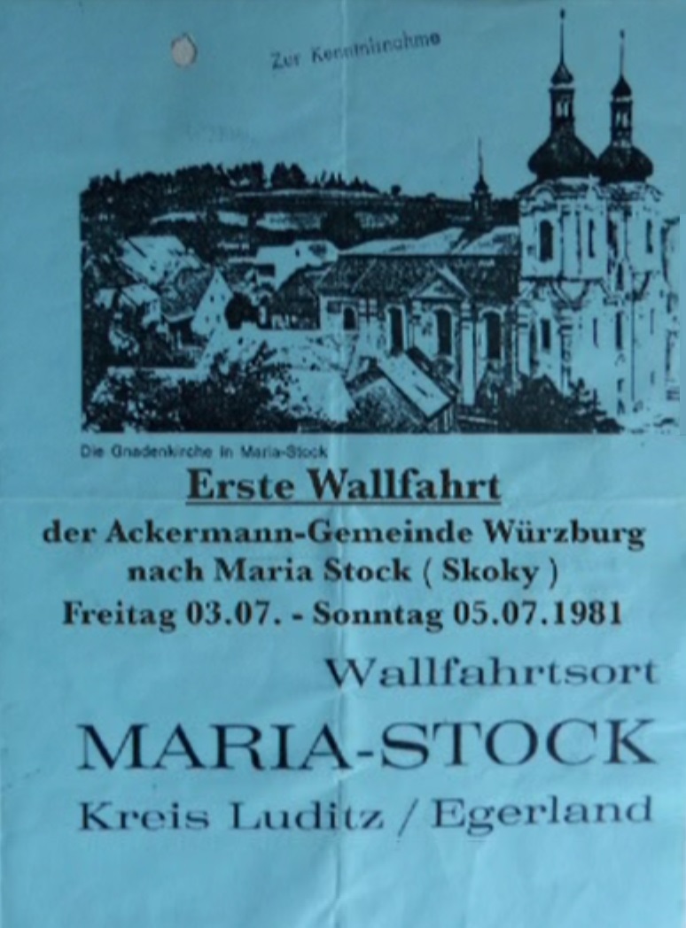 Erste Walfahrt Würzburg 1981_plak