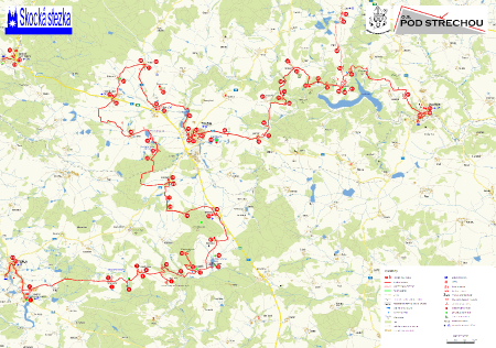 Mapka Skocké stezky vhodná pro velkoformátový tisk na formát A3